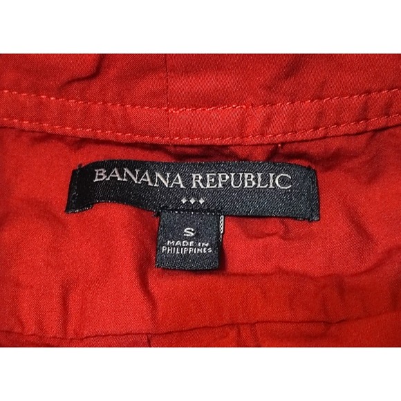 Vintage Banana Republic Wind‎ Breaker Long Sleeve Gathered Waist Pullover Sz S D - Picture 7 of 10